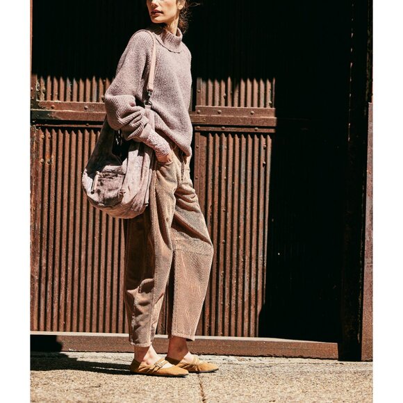 FREE PEOPLE Crystal Gemini Ballet Flat / Burnt Caramel Suede - Picture 9 of 13